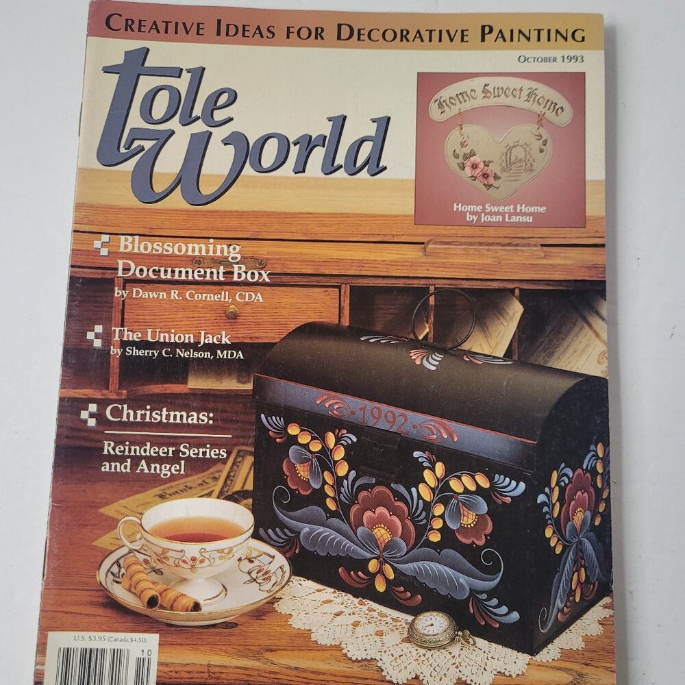 Vintage TOLE WORLD Magazines (6 Issues) 1993 & 94 Designs for Creative Painting